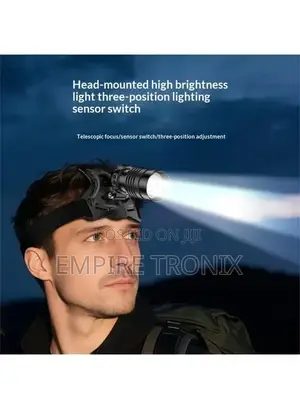 Tc13 Led Headlamp 500lm Rechargeable Wave Sensor 3 Modes Headlight