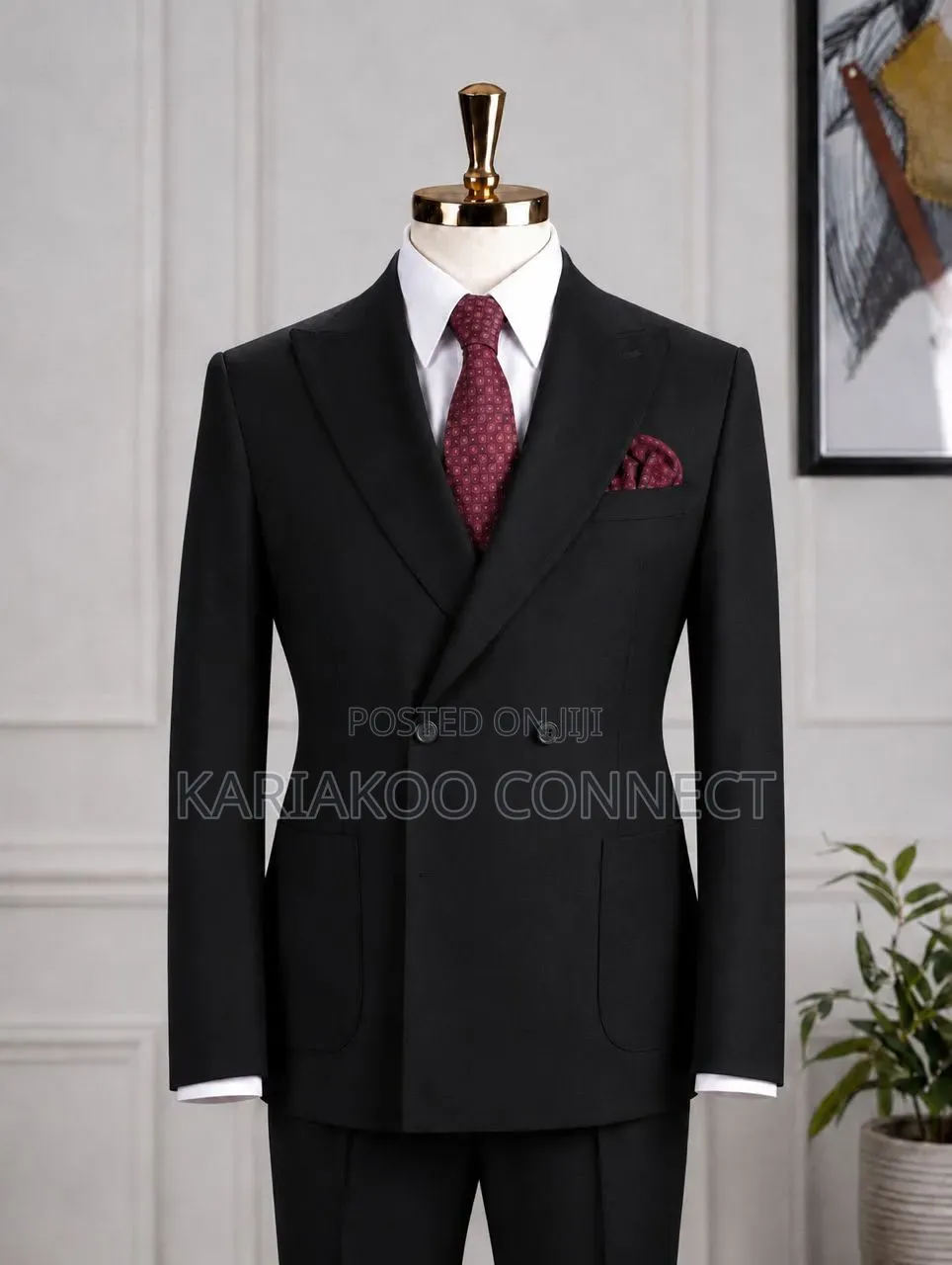 Elite Black Men Suit
