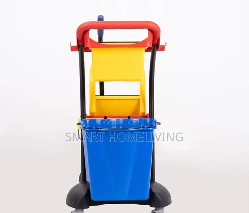 Commercial Multi-bucket Cleaning Trolley