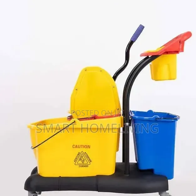 Commercial Multi-bucket Cleaning Trolley