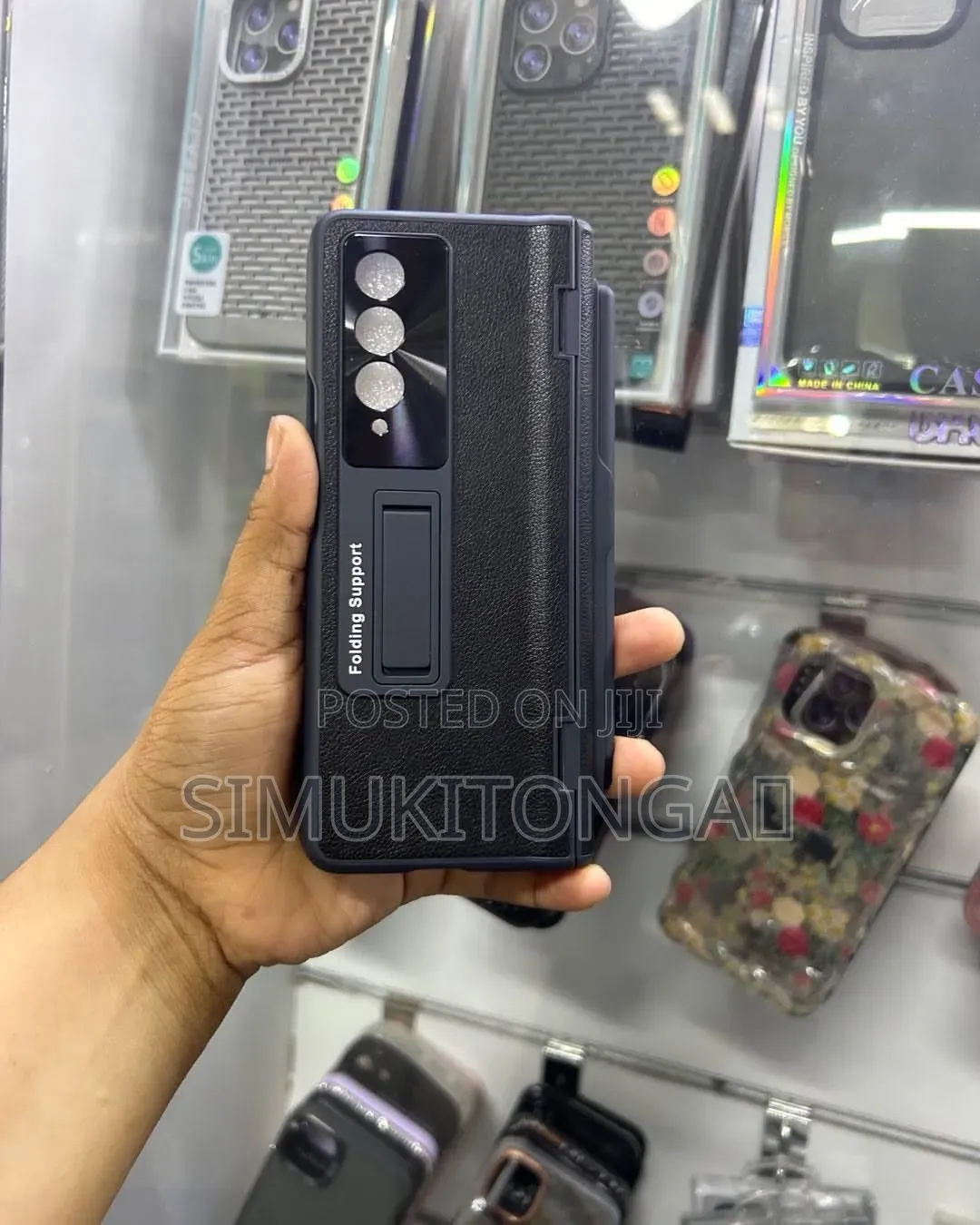 Samsung Z Fold Case With Glass and Touch Pen Zipo Dukani.