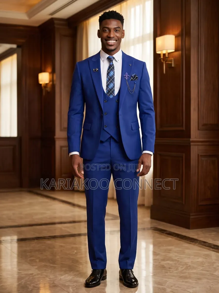 Pure Blue Men's Suits