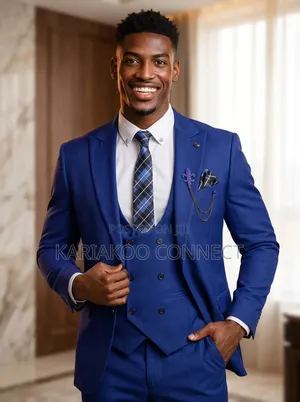 Pure Blue Men's Suits