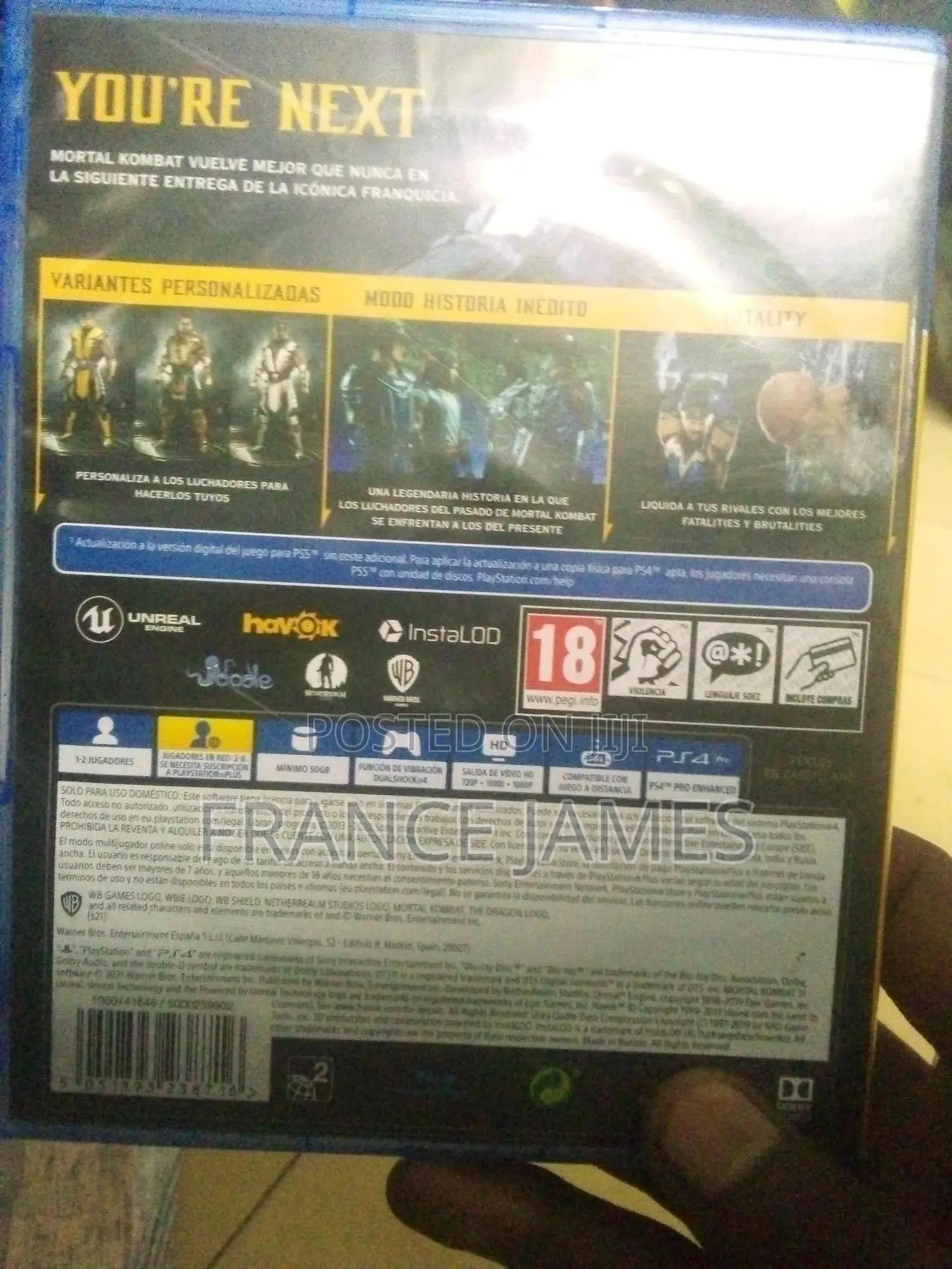 Mortal Combat 11 Ps4 Game Disc - Brand New