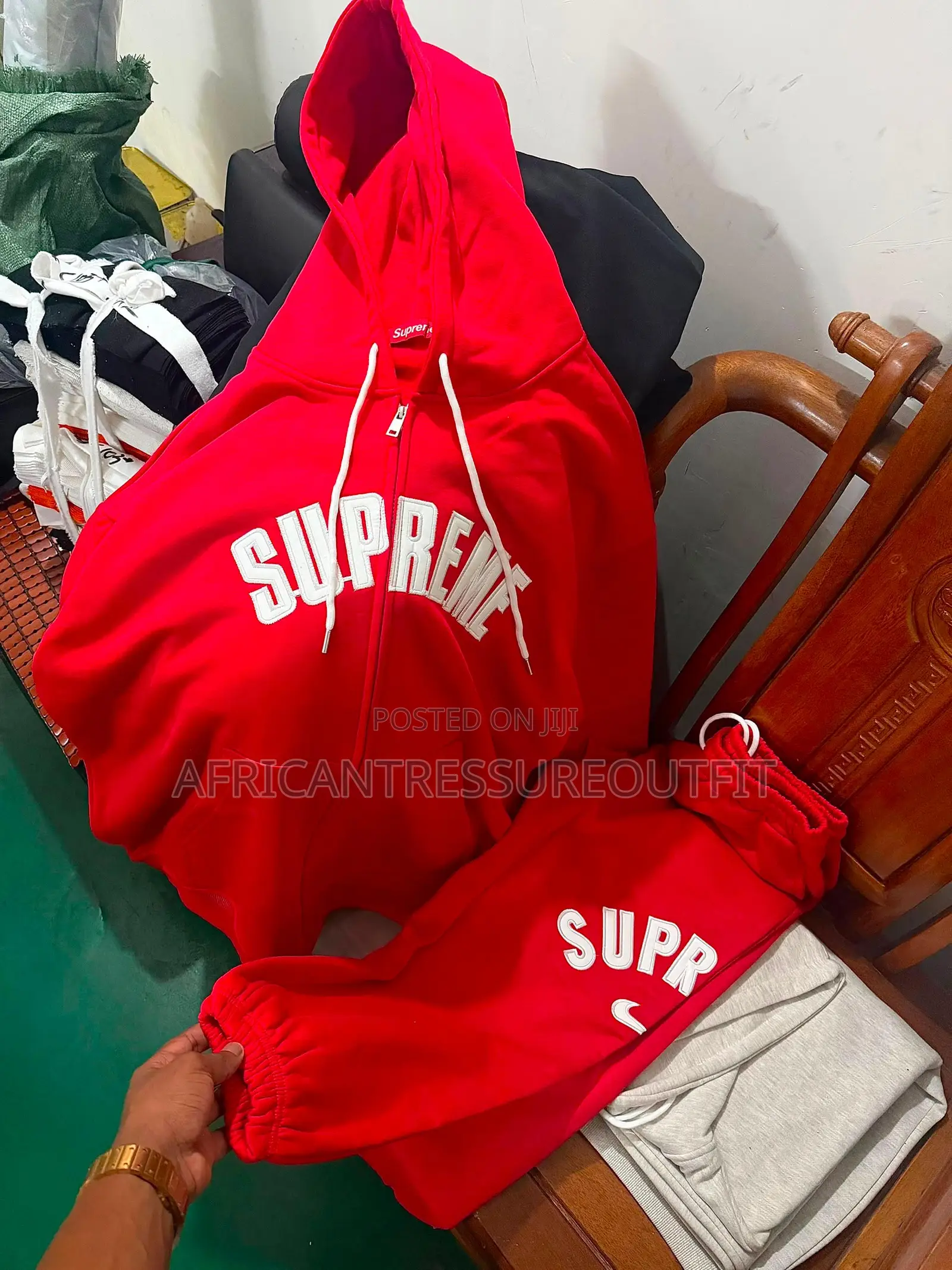 Supreme Hoodie Plus Jogger Pants Collection Available