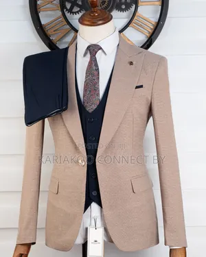 Suti Ya Kisasa Ya Slim-Fit Kwa Wanaume Wa Shoka