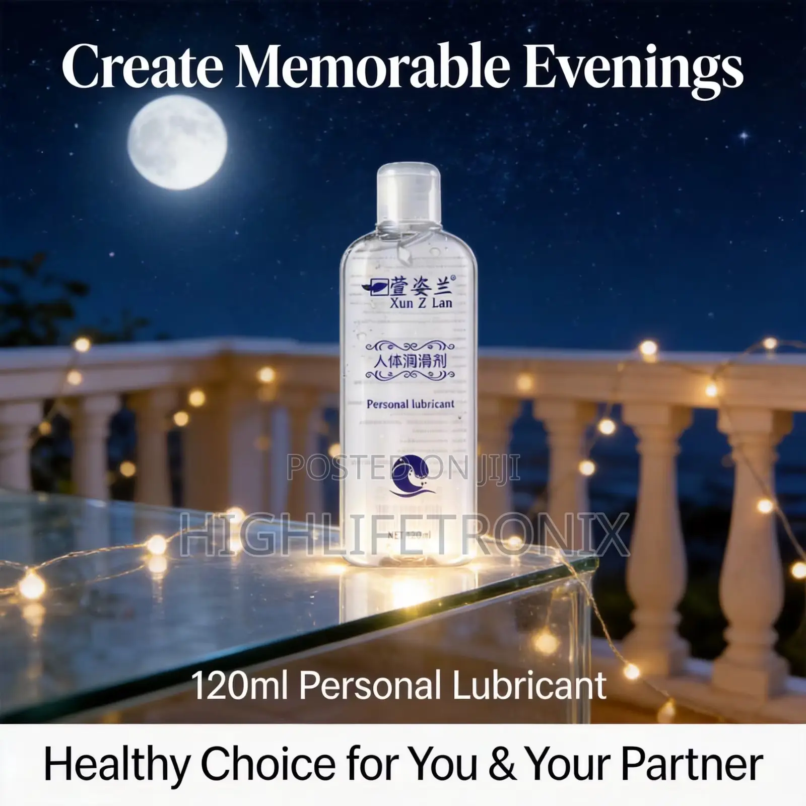 Xun Z Lan Personal Water Based Lube(Mafuta/Kilainishi) 120ml