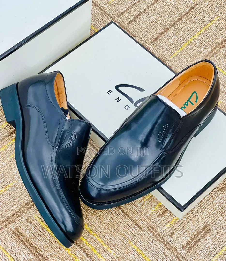 Two 2 Colours Men's Leather Shoes or Mocca Clarks Brand