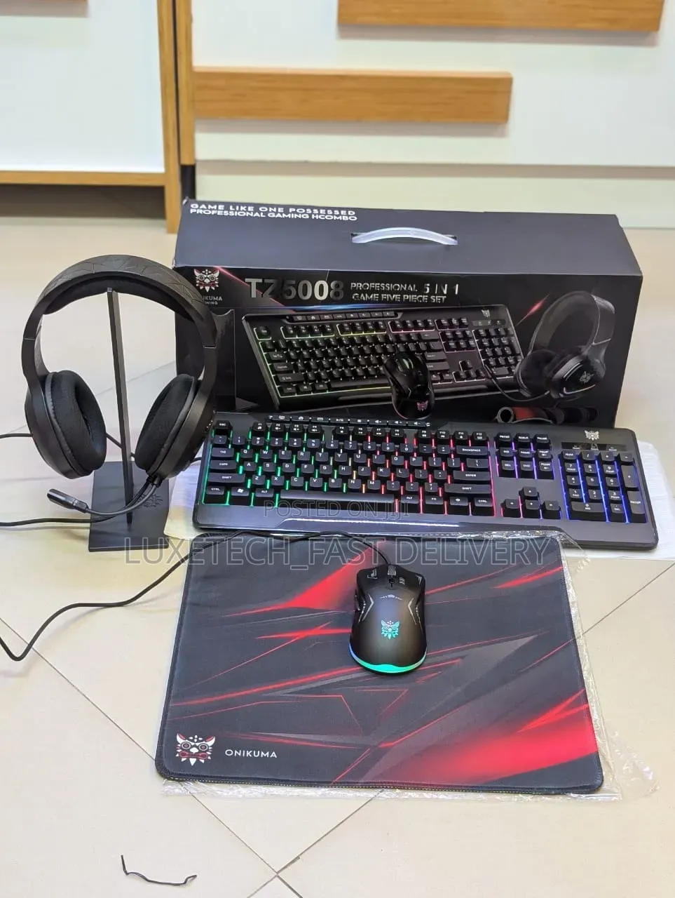 Onikuma Tz5008 5-in-1 Professional Gaming Combo