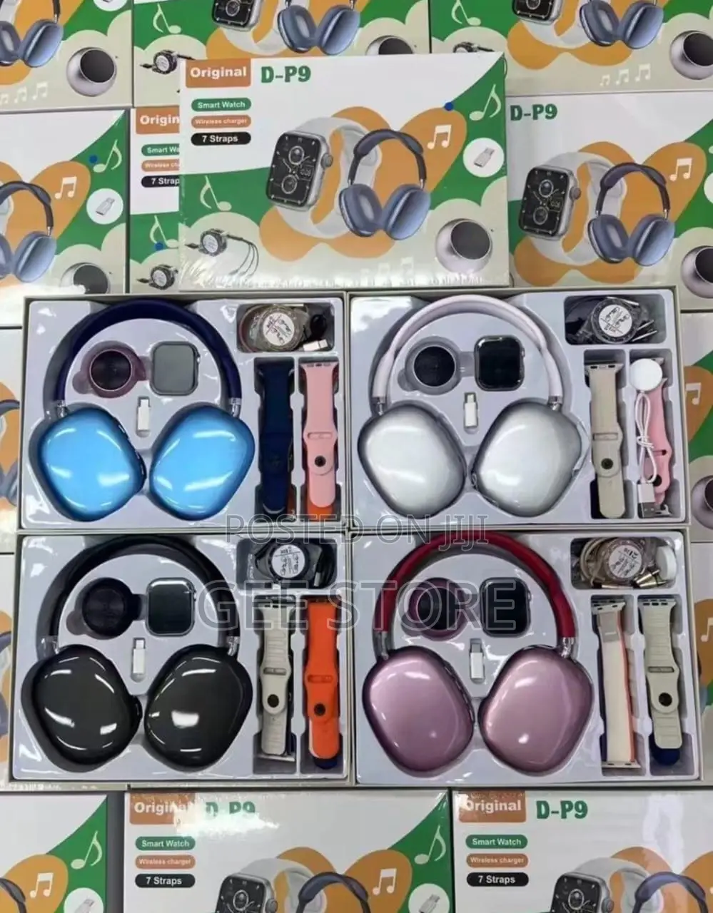 D-P9 Headphone and Smartwatch
