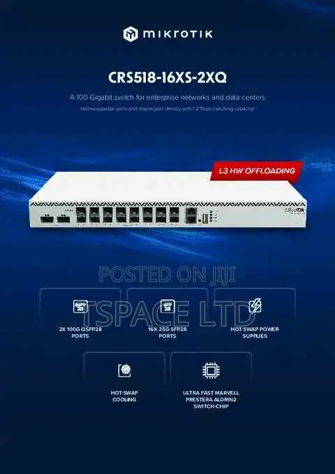 Mikrotik Crs518-16xs-2xq-Rm Switch