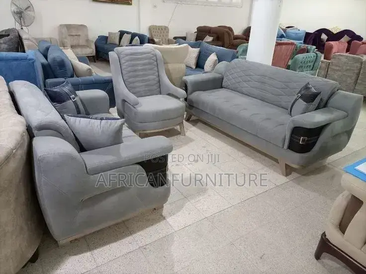 Kichwa: Sofa Set Ya Kisasa Ya Viti 3+1+1 – Ubora Wa Hali Ya Juu