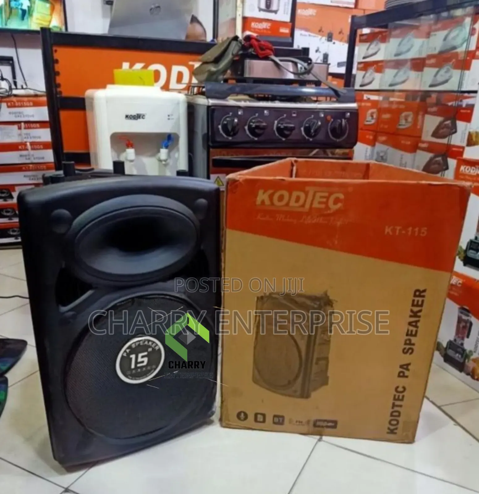 Kodtec Powerful Rechargeable Pa Speaker 15" Inch With Wireless Mic