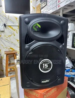 Kodtec Powerful Rechargeable Pa Speaker 15" Inch With Wireless Mic