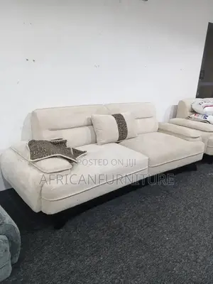Sofa Seti Ya Watu Saba Single Line 3,2,1,1 Kitambaa Cha Kifahari