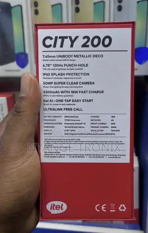 New Itel City 200 128 GB Black