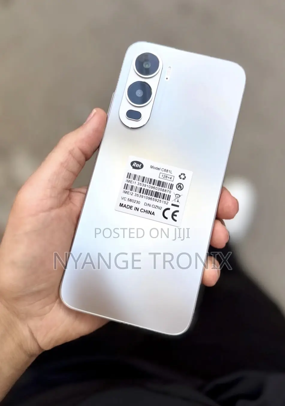 New Itel City 200 128 GB Gray