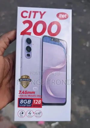 New Itel City 200 128 GB Gray