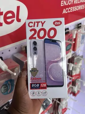 New Itel City 200 128 GB Black