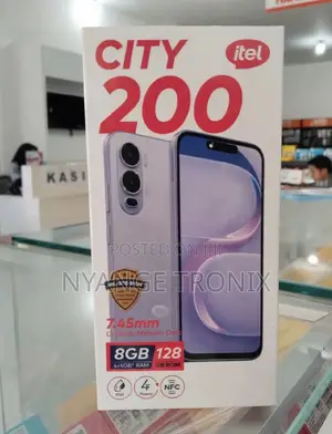 New Itel City 200 128 GB Black