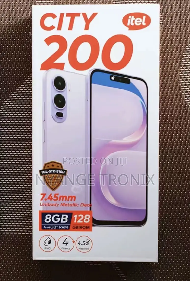 New Itel City 200 128 GB Black
