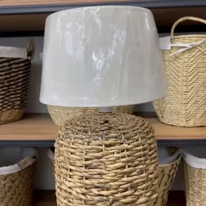 Table Lamp (With Natural Woven Base)
