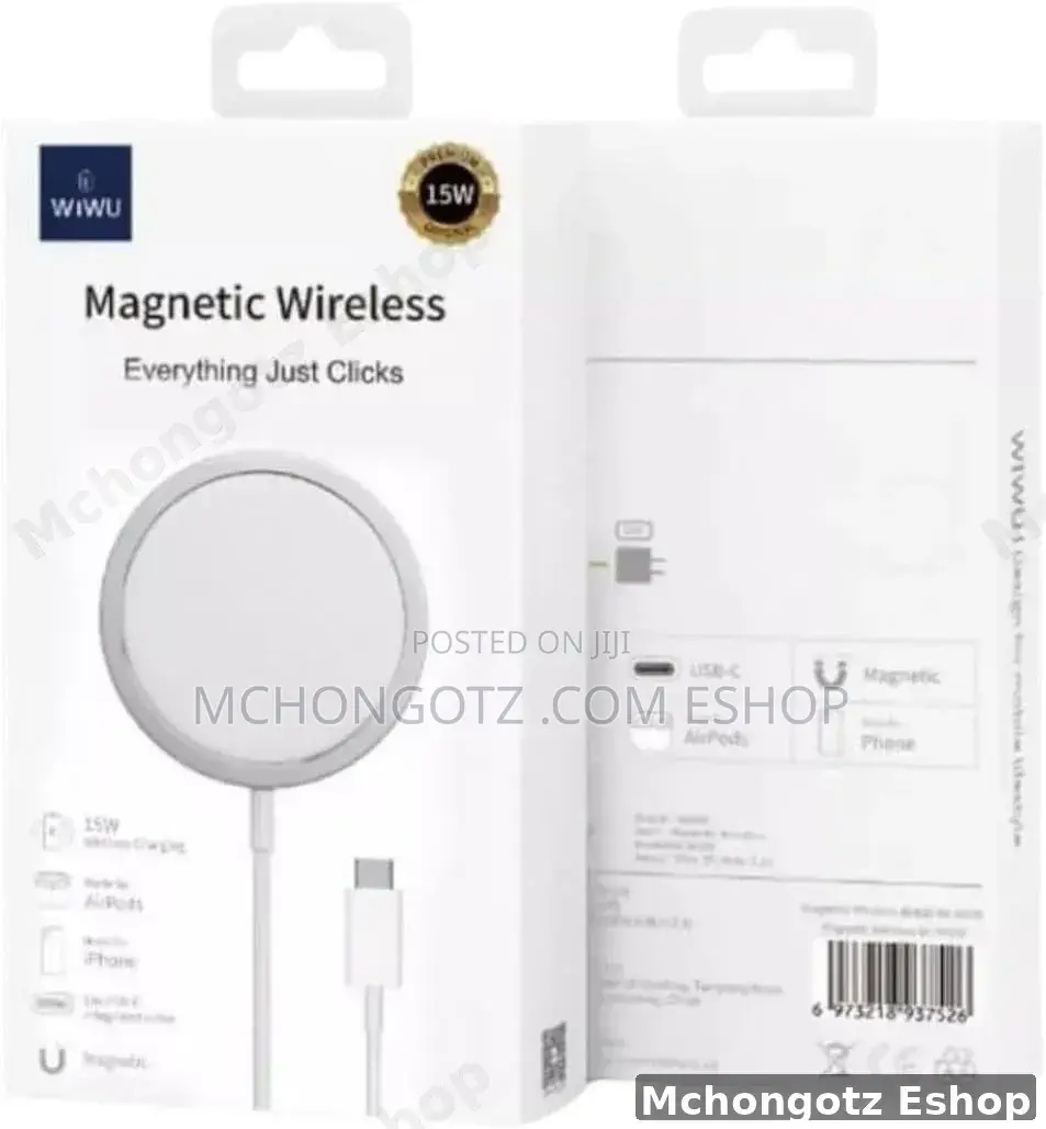 Wiwu Wi-W009 Magnetic Wireless Charger 15w White
