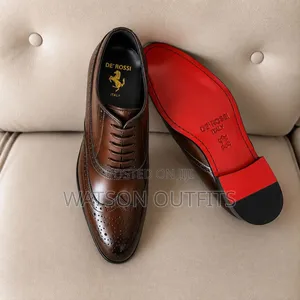 De'rossi Brand Mocca Za Leather Materials for Men's