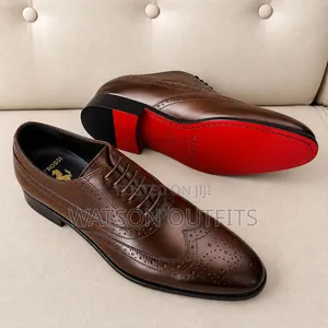 De'rossi Brand Mocca Za Leather Materials for Men's