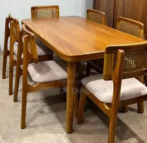 New Dinning Table Full Set Viti 6material Mbao Ngumu Mninga Supa