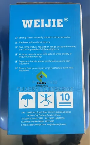 Heavy Duty Weijie Gravity Commercial Industrial Gravity Steam Iron 4l