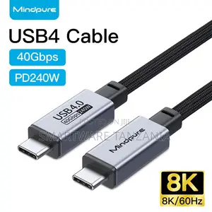 High-Speed Mindpure Usb4 Cable for Video and 40gbps Data Transfer
