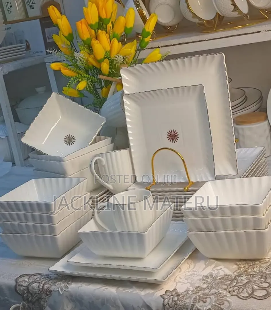 White Luxury Dinner Set 24pcs