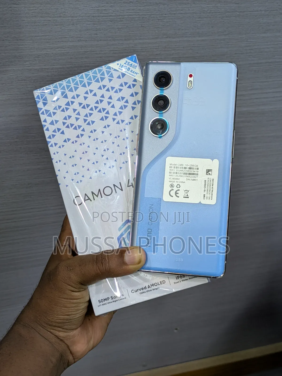 New Tecno Camon 40 Pro 5G 256 GB Blue