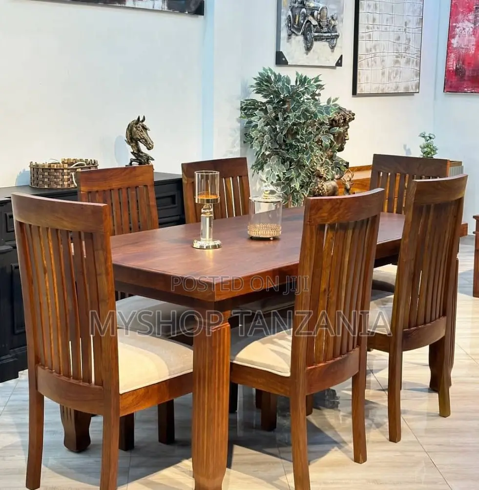Dinning Table Full Set Viti 6 Mbao Mninga Hardwood