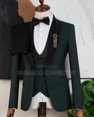 Classic Emerald Green 3-Piece Tuxedo