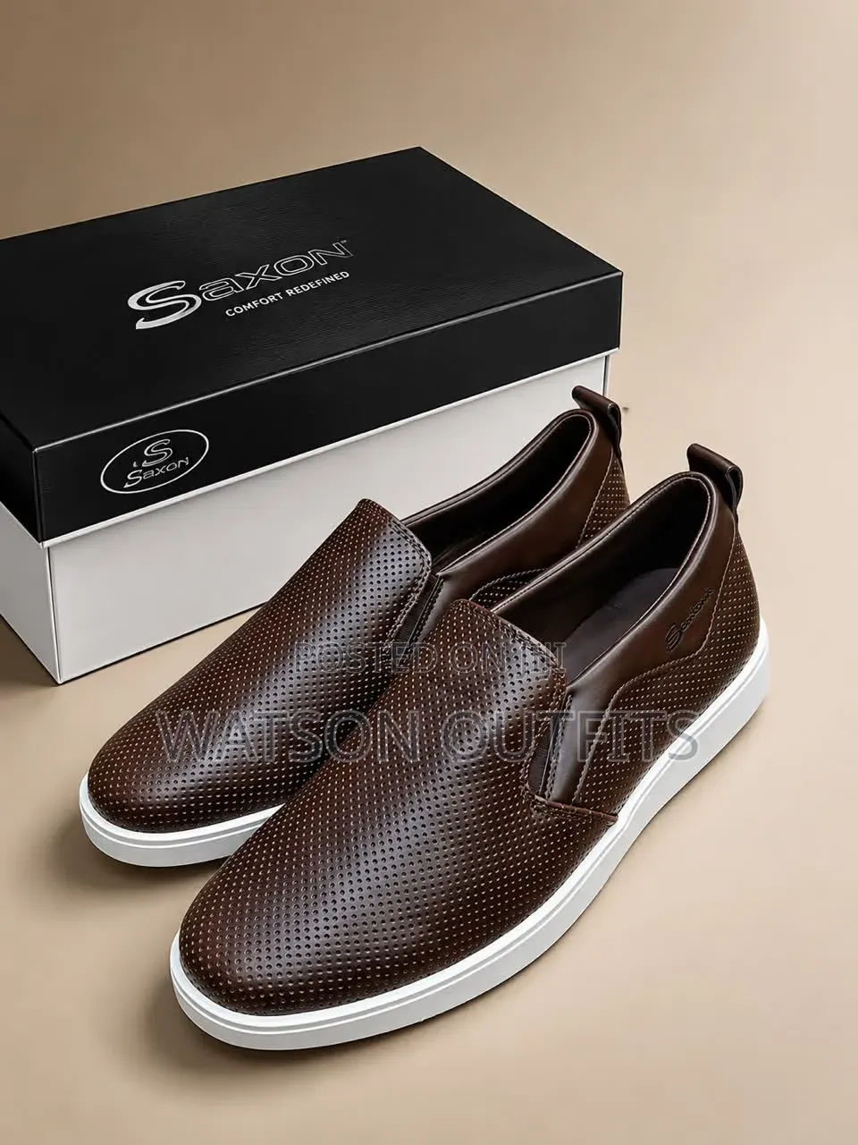 Men's Leather Casual Shoes Saxon Comfort Redefined Brand New