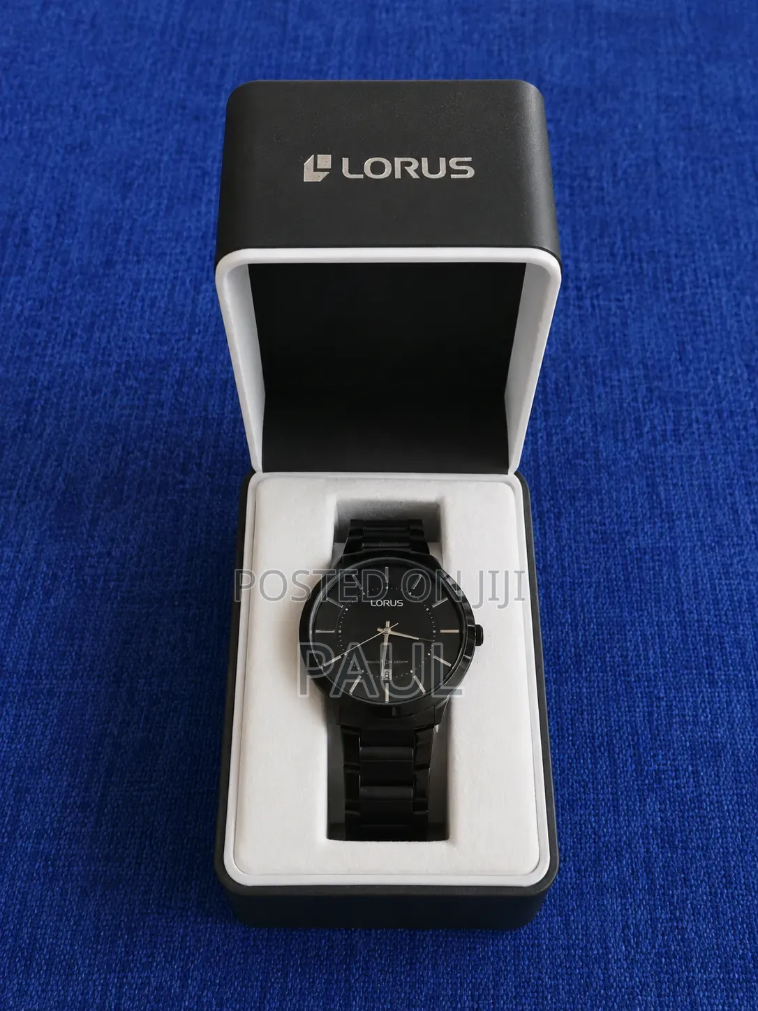 Sleek Black Lorus Watch-minimalist Luxury Design (Excellent Condition)
