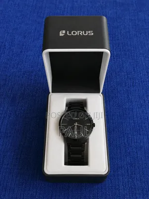 Sleek Black Lorus Watch-minimalist Luxury Design (Excellent Condition)