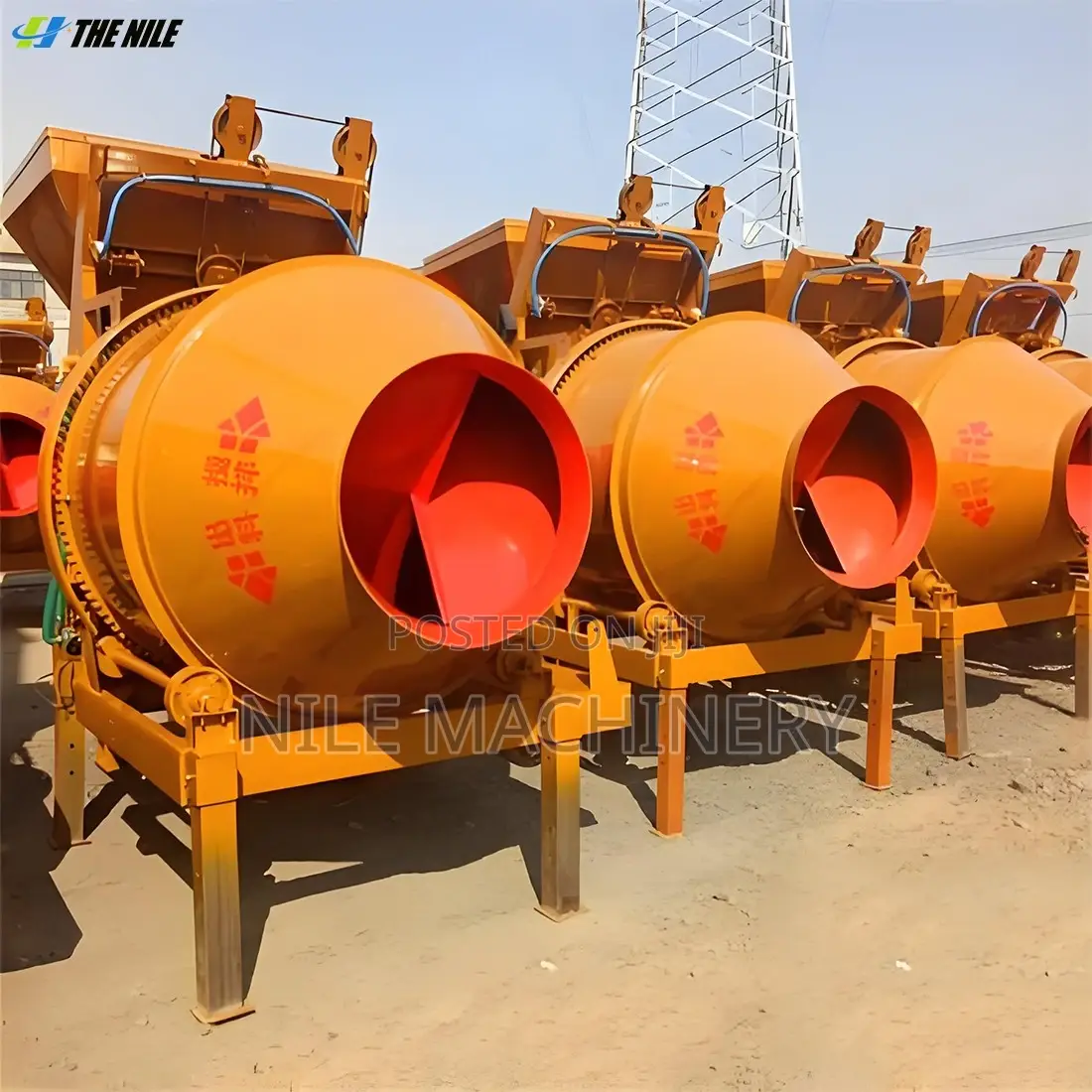 Durable Concrete Mixer With Reinforced Steel Drum Heavy Duty Design