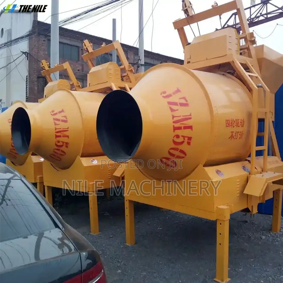 Strong Concrete Mixer 500l Electric Motor Driven Civil Engineering