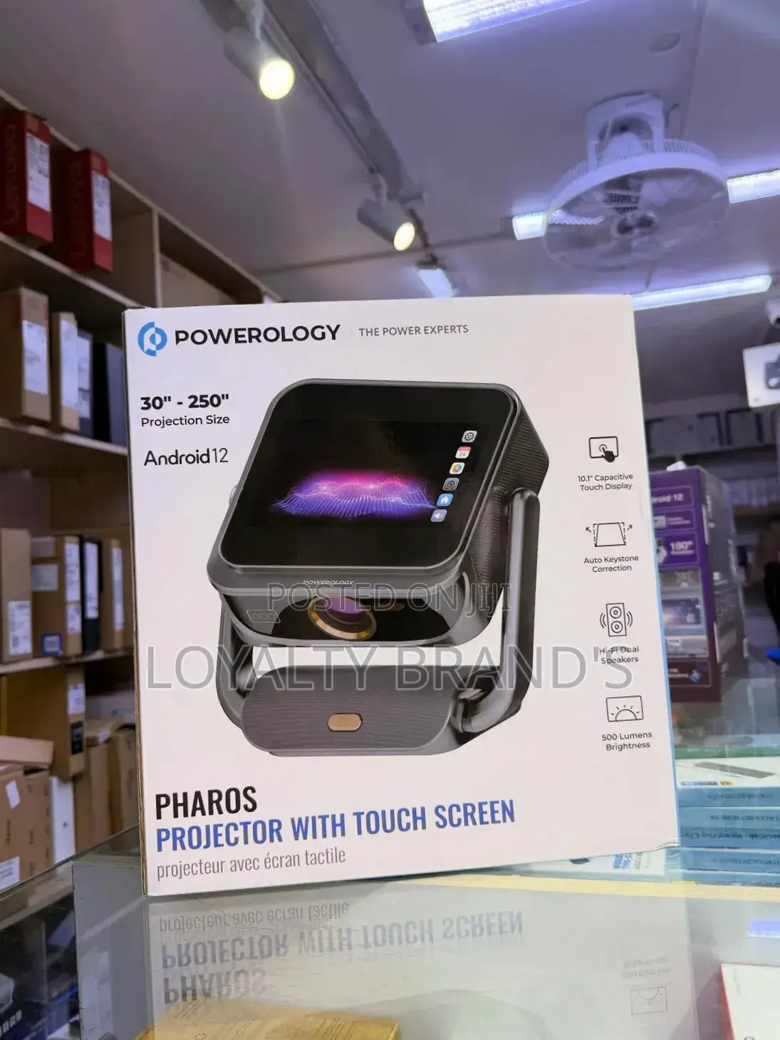 Powerology Pharos Projector With Touch Screen