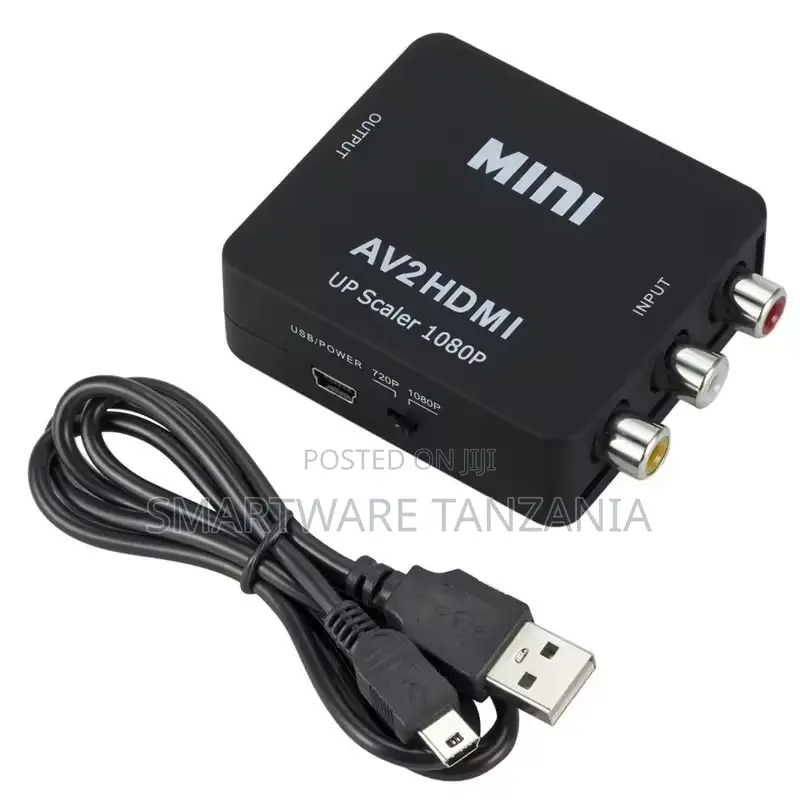 Mini Av2hdmi Up Scaler 1080p Converter For Enhanced Video Quality