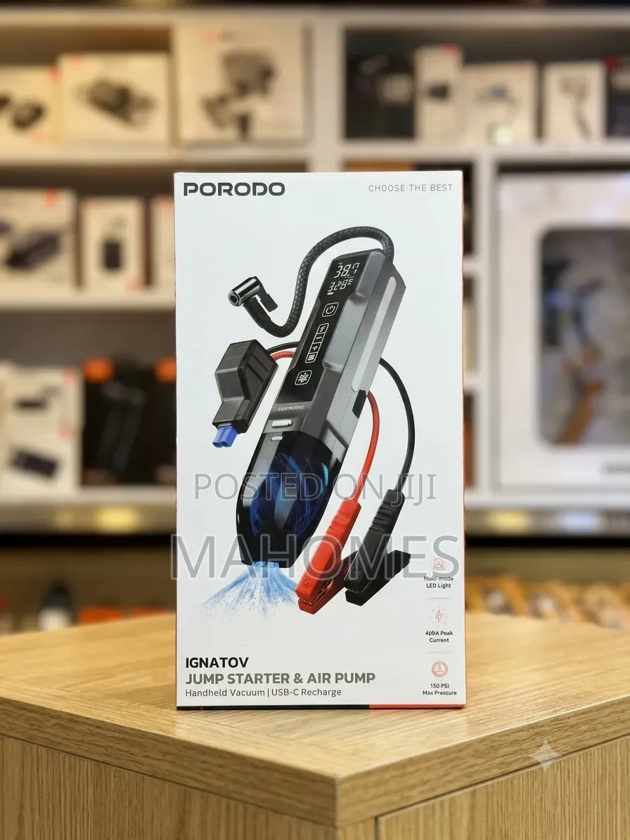 Porodo Ignatov Jump Starter Air Pump