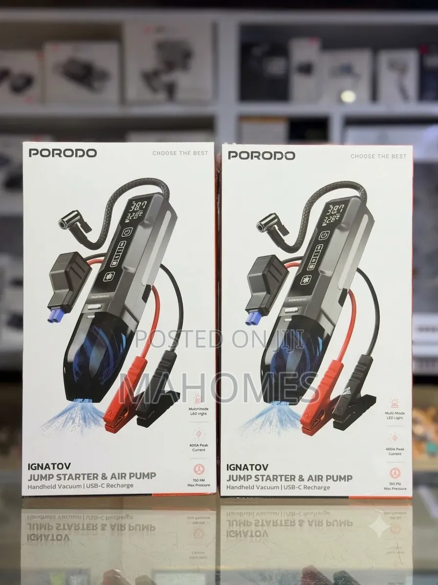 Porodo Ignatov Jump Starter Air Pump