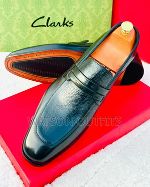 Men's Leather Shoes or Moccasins or Mocca Clarks and De'rossi Brands