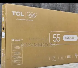 TCL 55” Smart Google Tvfeatures Visible on the Box Include Aipq Pro