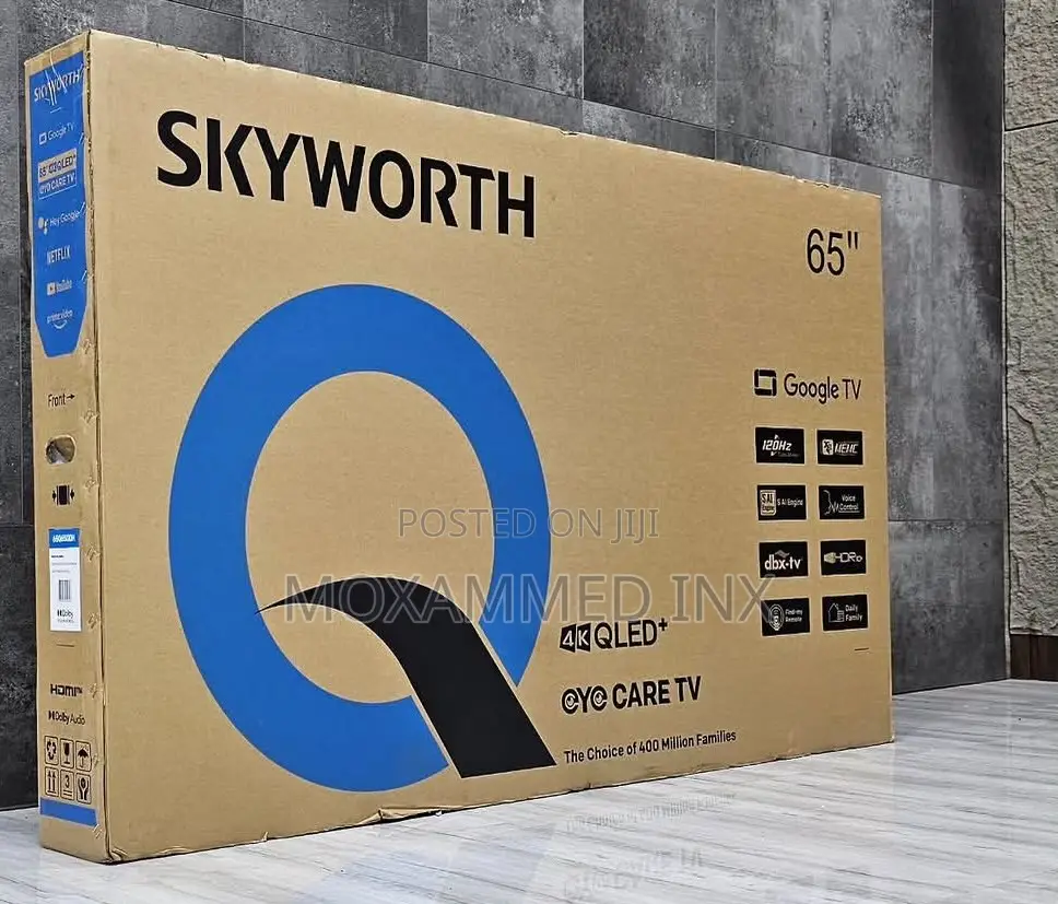 Skyworth Qled+ Smart Google Tv 65inches