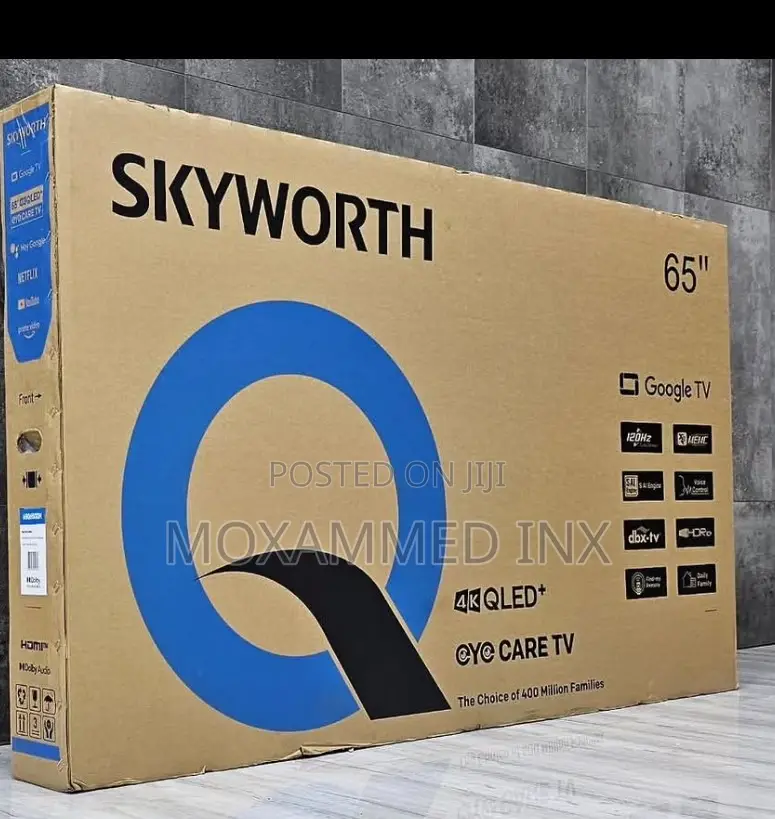 Skyworth Qled+ Smart Google Tv 65inches