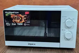 Impex Mo8101a 20-Liter Microwave Oven With a White Finish.
